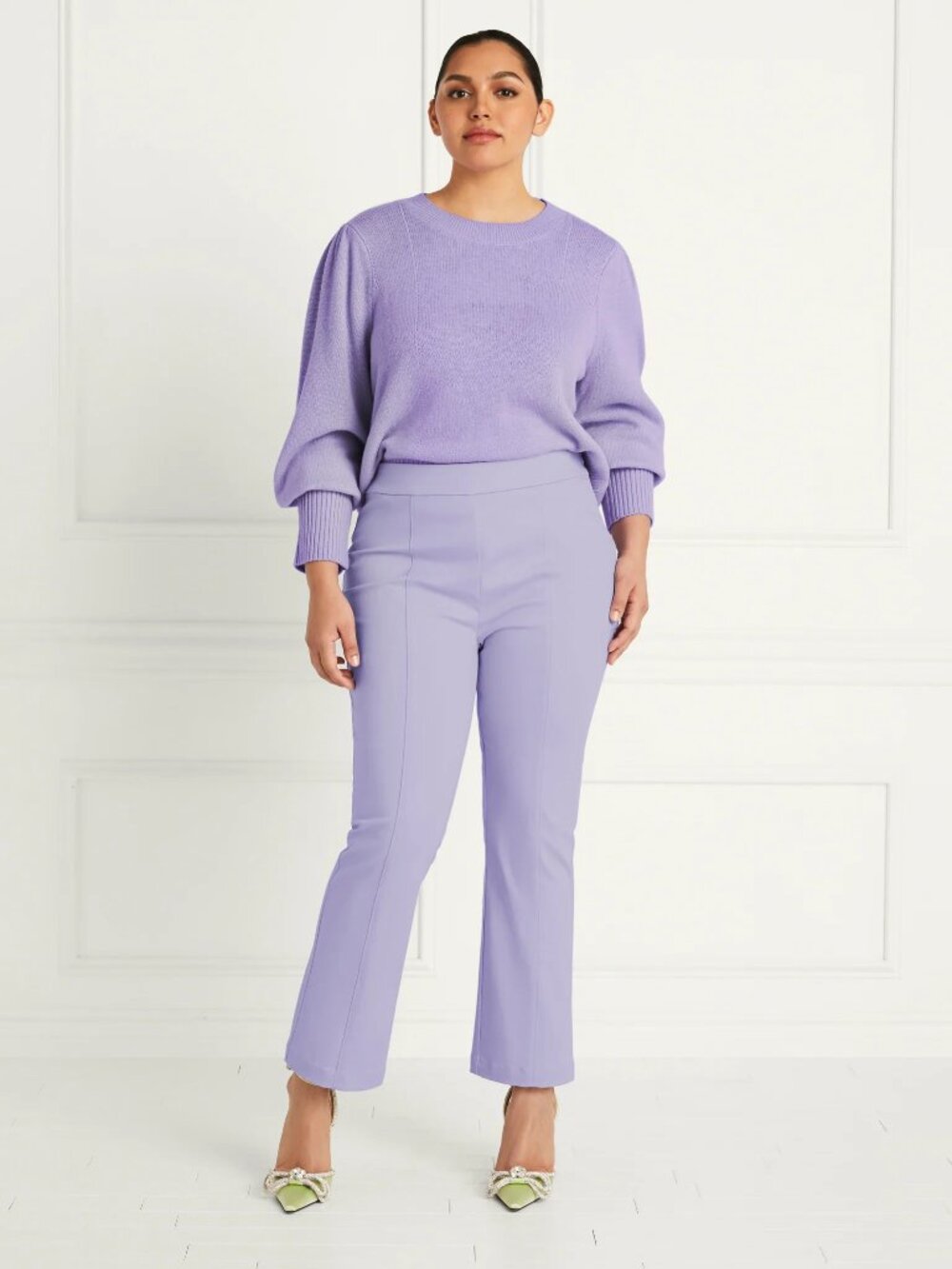 NWOT Hill House Claire Women's Lavander Viscose Blend Pants - Size XXL